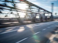 Hamburg Bridge: Motion Blur with Clouds