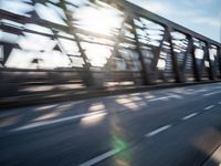 Hamburg Bridge: Motion Blur with Clouds