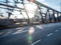 Hamburg Bridge: Motion Blur with Clouds