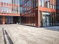 Hamburg Business District with Contemporary Building