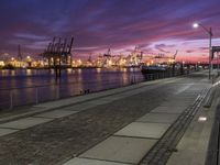 Hamburg City at Night: Lights and Reflections