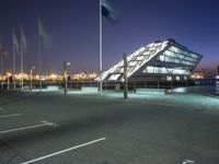 Hamburg Cityscape: Nightscape with Reflection on Water