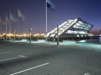 Hamburg Cityscape: Nightscape with Reflection on Water