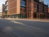 Hamburg at Dawn: City Streets with Modern Architecture