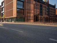 Hamburg at Dawn: City Streets with Modern Architecture