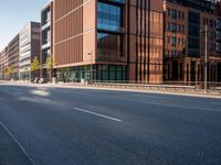 Hamburg at Dawn: City Streets with Modern Architecture