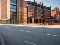 Hamburg at Dawn: City Streets with Modern Architecture