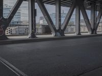 Cityscape of Hamburg, Germany with Steel Bridge and Urban Architecture