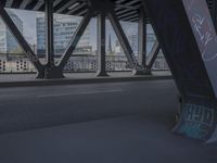 Cityscape of Hamburg, Germany with Steel Bridge and Urban Architecture