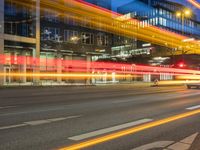 Night-time in Hamburg, Germany: Bridge Illuminated by Artificial Light