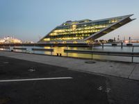 Modern Architecture in Hamburg: Dawn at the Harbor