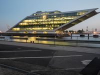 Modern Architecture in Hamburg: Dawn at the Harbor