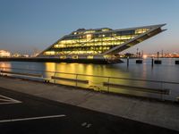 Modern Architecture in Hamburg: Dawn at the Harbor