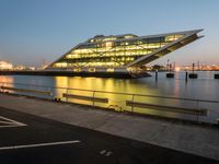 Modern Architecture in Hamburg: Dawn at the Harbor