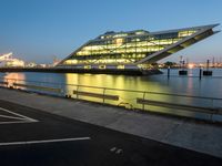 Modern Architecture in Hamburg: Dawn at the Harbor