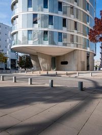 Hamburg: Modern Architecture on Asphalt Road