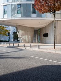 Hamburg: Modern Architecture on Asphalt Road