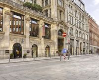 Hamburg's Urban Plaza: A Cityscape in Europe