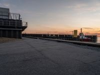 Harbor View at Dawn in Bremen, Germany