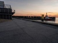 Harbor View at Dawn in Bremen, Germany