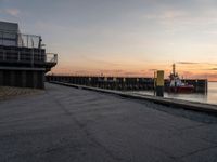 Harbor View at Dawn in Bremen, Germany