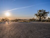 Helipad View: Sunrise Over Los Angeles, USA
