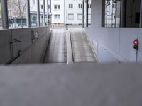 High Angle View of Straight Road in Hannover, Germany