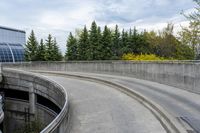 High-Angle View: Straight Road in Toronto's Business District