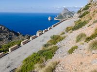 High Elevated Road Mallorca Coastline View 001