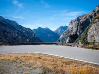 High Mountain Road in Italy Landscape 001