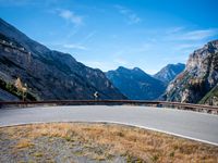 High Mountain Road in Italy Landscape - 002