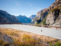 High Mountain Road in Italy Landscape 003