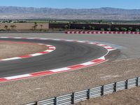 High Position Aerial View of an Asphalt Track