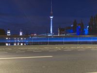 High-Rise Building in Berlin: A Spectacular View of the City Lights