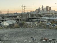 High Rise Buildings Los Angeles Bridge
