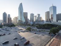 High-rise Skyscrapers in the Dallas Cityscape