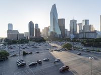 High-rise Skyscrapers in the Dallas Cityscape