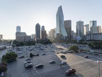 High-rise Skyscrapers in the Dallas Cityscape