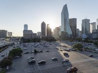 High-rise Skyscrapers in the Dallas Cityscape