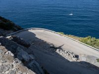 A High Road with Ocean Views and Switchback Curves