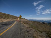 Highland Mountain Road Curve with Stunning Views