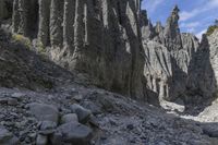 Highland Mountain Terrain: Clear Sky and Rugged Slopes