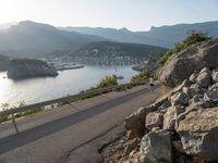 Highway Along the Coastal Spain: Clear Sky and Sun Shine