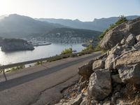 Highway Along the Coastal Spain: Clear Sky and Sun Shine