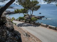 Highway Along the Ocean in the Balearic Islands