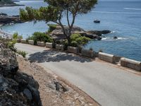 Highway Along the Ocean in the Balearic Islands