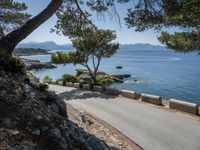 Highway Along the Ocean in the Balearic Islands