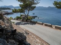 Highway Along the Coastal Landscape of Mallorca, Spain