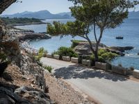 Highway Along the Coastal Landscape of Mallorca, Spain