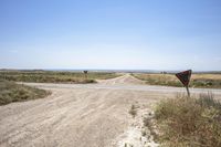 Highway in Monegros, Zaragoza, Spain